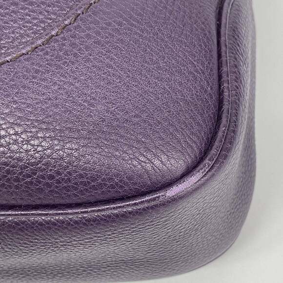 GUCCI Authentic Purple Leather Jackie Shoulder Bag - Picture 6 of 10